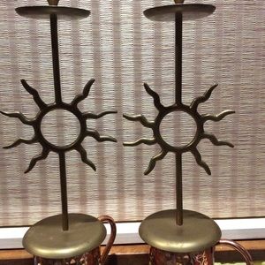 Brass candlesticks